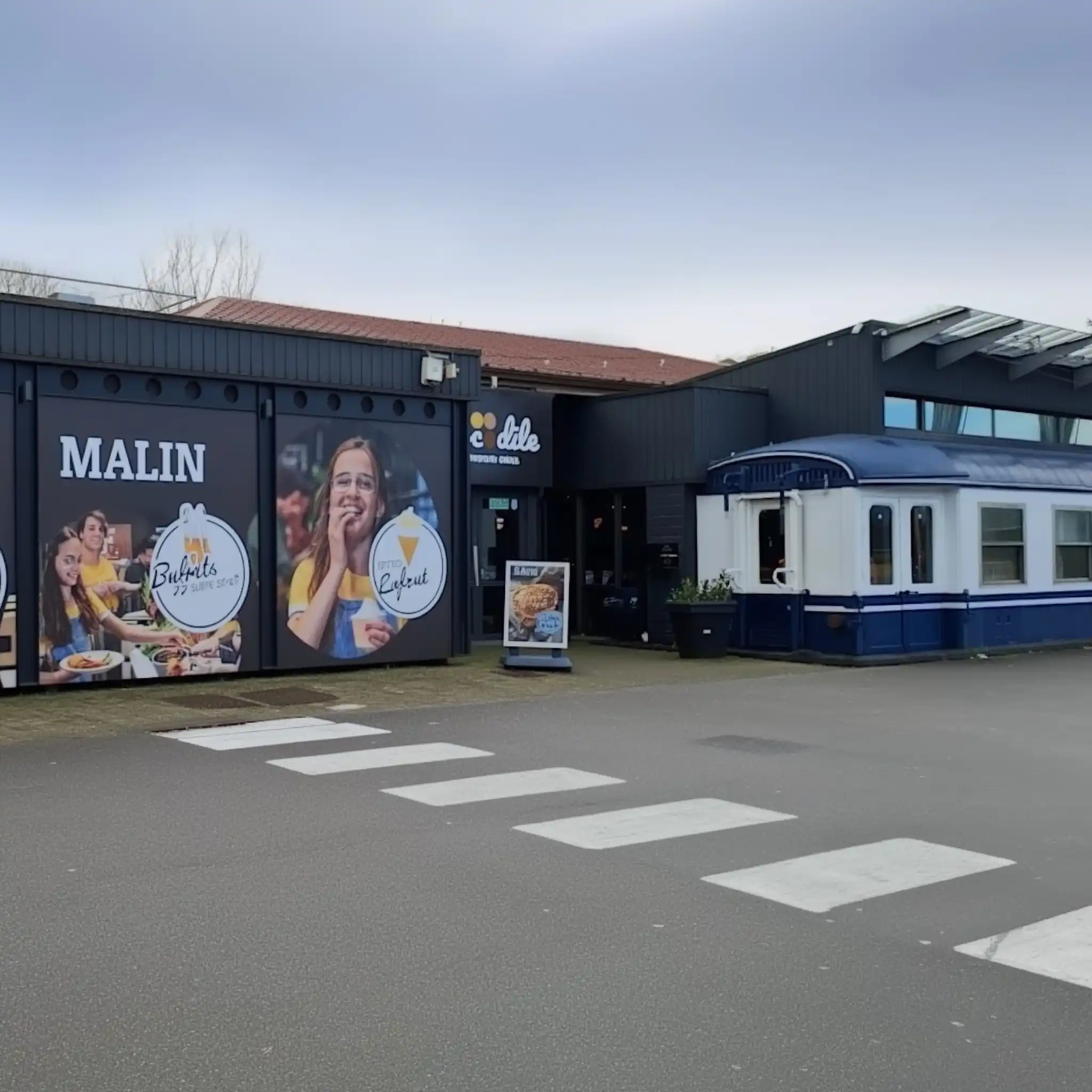 Vue extérieure du restaurant Crocodile à Hautmont - Maubeuge